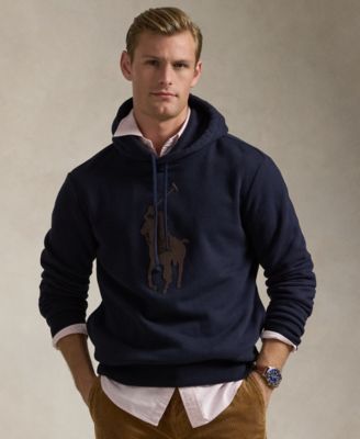 Polo Ralph Lauren - Men's Leather-Pony Fleece Hoodie