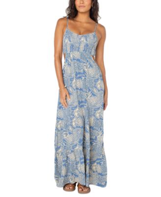 Roxy - Juniors' Hot Tropics Printed Sleeveless Maxi Dress