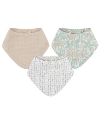 Crane Baby - Infants Cove Beach Life Muslin Bib, 3-Pc. Set