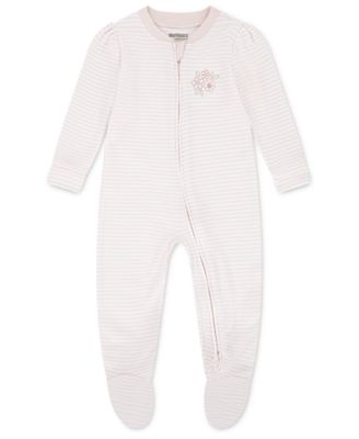 Huggies - Baby Girls Cotton Sleep Play Zip Footed Coverall