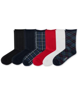 Lauren Ralph Lauren - Women's 6-Pk. Plaid Roll-Top Slack Socks