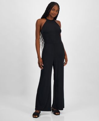 Bar III - Women's Halter Knit Jumpsuit