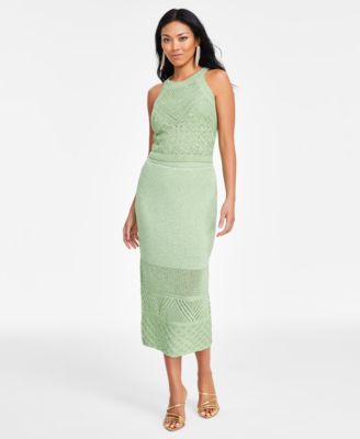 I.N.C. International Concepts - Women's Metallic Crochet Skirt