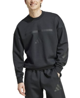 adidas - Men's Z.N.E. Relaxed Fit Long Sleeve Crewneck Sweatshirt