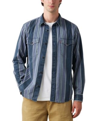 Levi's - Men's Relaxed-Fit Western Stripe Shirt