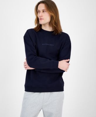SCOTCH & SODA - Men's Relaxed Fit Long Sleeve Crewneck Logo Sweatshirt