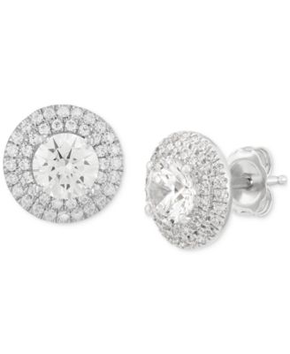 Grown With Love - Lab Grown Diamond Double Halo Earrings (2 ct. t.w.) in 14k Gold