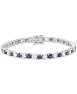 Grown With Love - Lab Grown Emerald (4-5/8 ct. t.w.) & Lab Grown Diamond (4-1/2 ct. t.w.) Tennis Bracelet in 14k Gold (Also in Lab Grown Ruby & Lab Grown Sapphire)