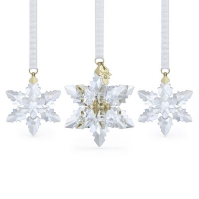 Swarovski - 2024 Crystal Snowflake Ornament 3-Pc. Set