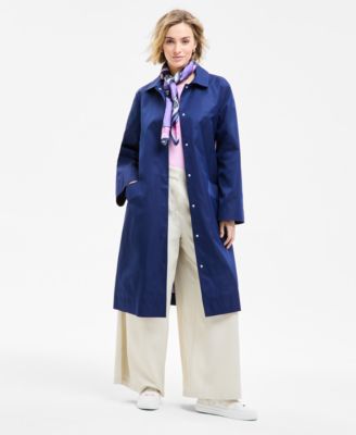 Macy's - Flower Show Tie-Front A-Line Trench Coat