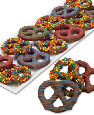 Chocolate Covered Company - 12-Pc. Birthday Belgian Chocolate Dipped Pretzel Twist Collection