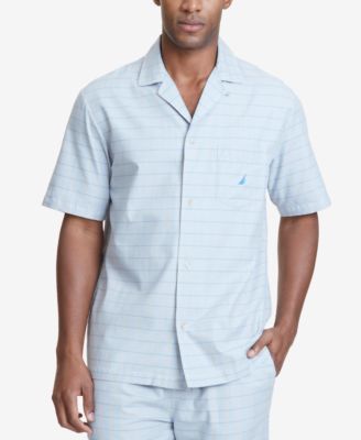 Nautica - Men's Herringbone Cotton Pajama Shirt