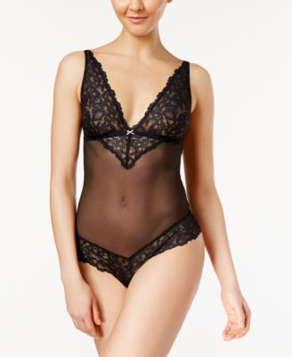 b.tempt'd - Charming Mesh and Lace Bodysuit 936232