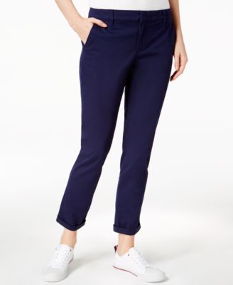 Tommy Hilfiger - Rolled-Hem Straight-Leg Chino Pants