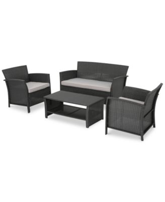 Noble House - Baxter 4-Pc. Conversation Set, Quick Ship