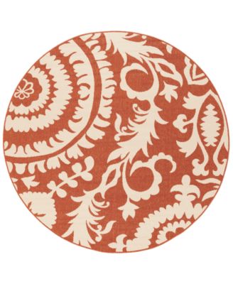 Surya - Alfresco ALF-9613 Rust 8'9" Round Area Rug