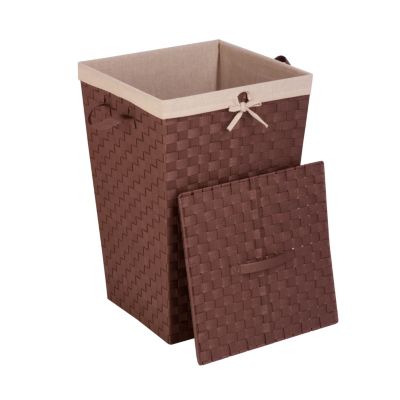 Honey Can Do - Decorative Woven Hamper with Lid