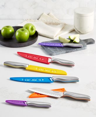 Cuisinart - Stainless Steel Color Band 12-Pc. Cutlery Set