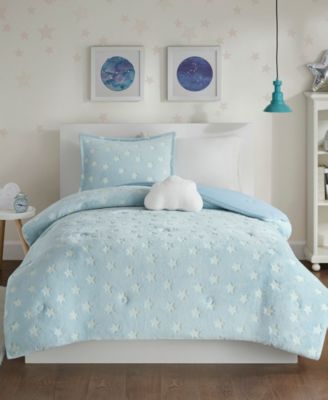Mi Zone Kids - Quinny Glow In The Dark Plush Comforter Set