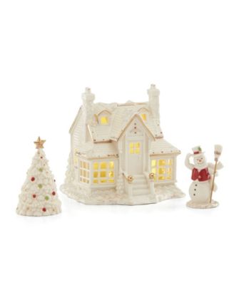Lenox - Mistletoe Park 2019 3pc Starter Set (Inn,Tree,Snowman) SPECIAL VALUE
