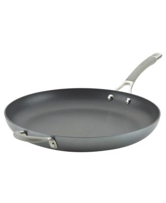 Circulon - Hard-Anodized Nonstick Skillet with Helper Handle, 14-Inch, Oyster Gray