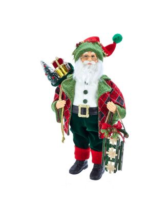 Kurt Adler - 18-Inch Kringle Klaus Red and Green Santa and Gifts