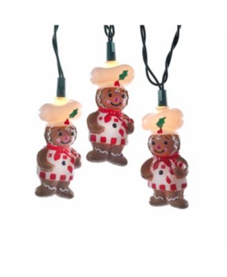 Kurt Adler - UL 10-Light Gingerbread Light Set