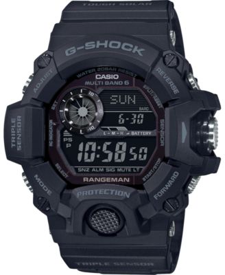 G-Shock - Men's Solar Digital Rangeman Black Resin Strap Watch 53-1/2mm