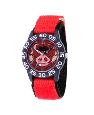 ewatchfactory - Disney Lion King Timon Boys' Black Plastic Watch 32mm
