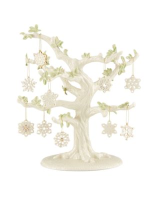 Lenox - Snowflake 10-Piece Ornament & Tree Set