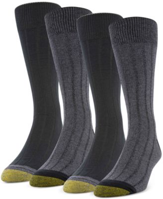 Gold Toe - Men's 4-Pack Casual Rib Socks