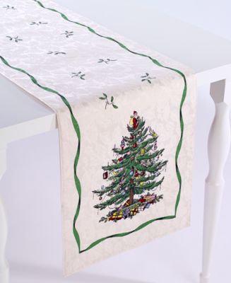 Spode - Christmas Tree Ivory/Green 90" Runner