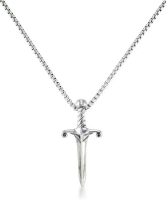 Andrew Charles by Andy Hilfiger - Men's Dagger 24" Pendant Necklace in Stainless Steel
