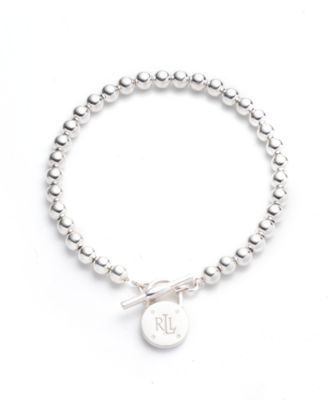Ralph Lauren - Polished Bead Toggle Bracelet in Sterling Silver