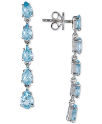 Macy's - Amethyst Drop Earrings (4-1/4 ct. t.w.) in Sterling Silver (Also in Blue Topaz, Citrine & Multi-Gemstone)