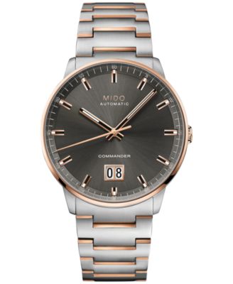 Mido - Men's Swiss Automatic Commander Big Date Two Tone Stainless Steel Bracelet Watch 42mm