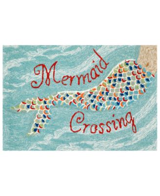 Liora Manne' - Liora Manne Front Porch Indoor/Outdoor Mermaid Crossing Area Rug