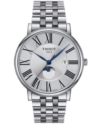 Tissot - Men's Carson Premium Gent Moonphase Stainless Steel Bracelet Watch 40mm