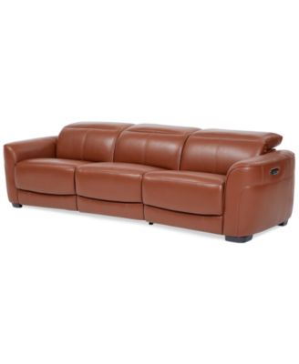 Furniture - Lexanna 3-Pc. Leather Sofa with 2 Power Motion Recliners