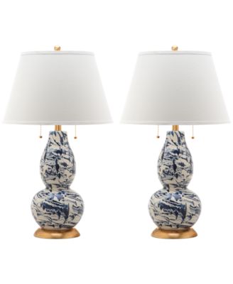 Safavieh - Set of 2 Color Swirls Glass Table Lamp