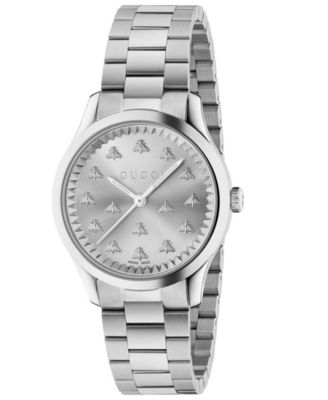 Gucci - Women's Swiss G-Timeless Stainless Steel Bracelet Watch 32mm