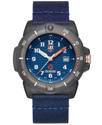 Luminox - Men's Swiss Eco Series Blue PET Strap Watch 46mm