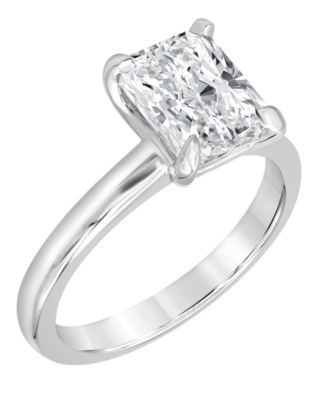 Badgley Mischka - Certified Lab Grown Diamond Emerald-Cut Solitaire Engagement Ring (3 ct. t.w.) in 14k Gold