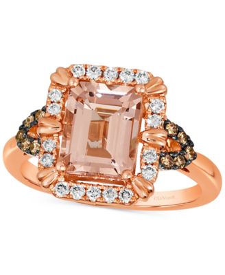 Le Vian - Peach Morganite (1-3/4 ct. t.w.) & Diamond (1/3 ct. t.w.) in 14k Rose Gold