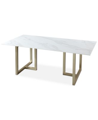 Furniture - Emila 78" Rectangle Sintered Stone Dining Table