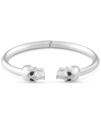 Philipp Plein - Stainless Steel 3D $kull Large Cuff Bracelet