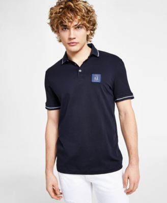A|X Armani Exchange - Men's Metallic Icon Logo Polo
