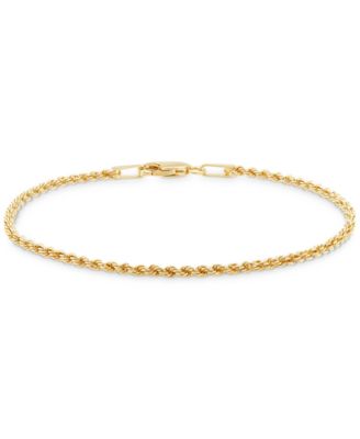 Macy's - Children's Glitter Rope Bracelet in 14k Yellow Gold