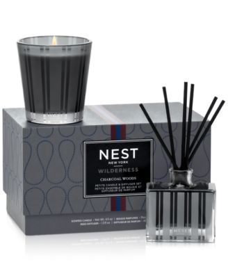 NEST New York - 2-Pc. Wilderness Charcoal Woods Petite Candle & Diffuser Set
