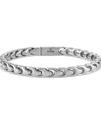 Bulova - Men's Link Bracelet in Stainless Steel